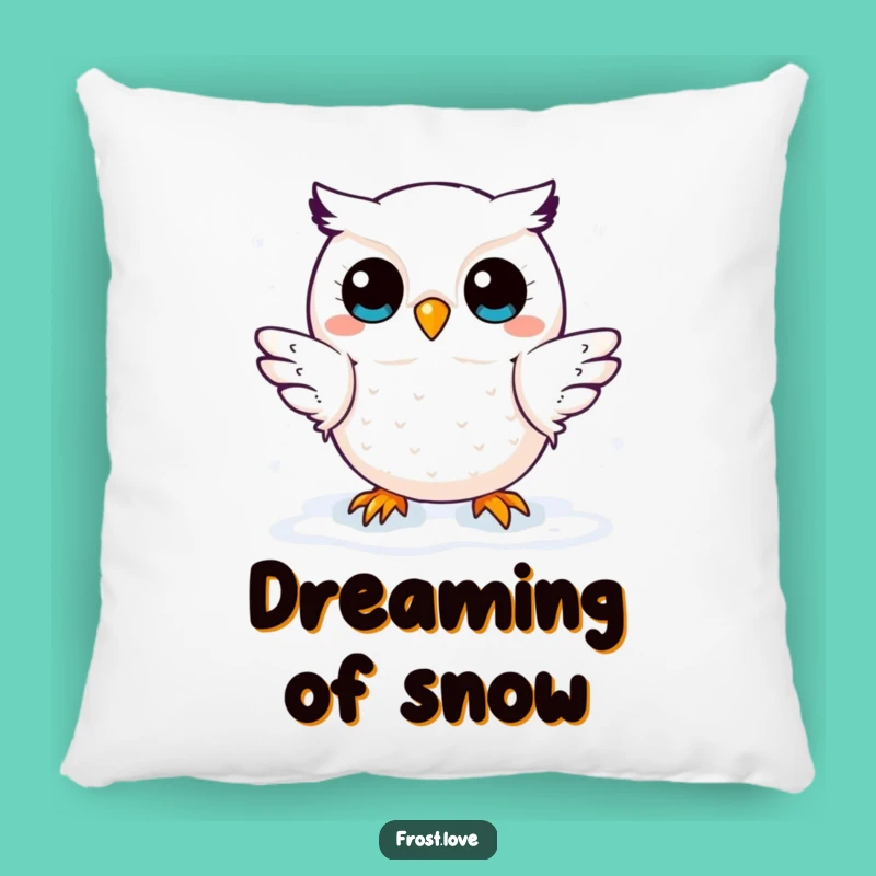 Funny Kawaii Snow Owl Pillow: Cozy Cuteness, Perfect Winter Gift