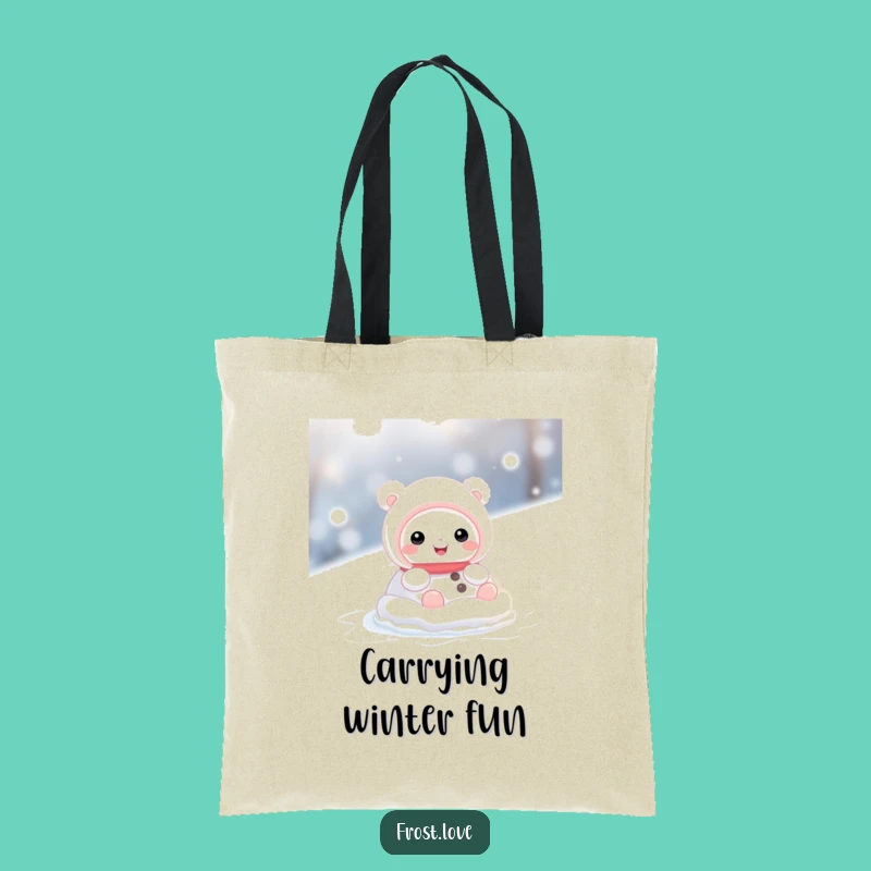 Funny Reusable Snow Creature Rolling Tote: Carry Your Fun, Perfect Hilarious Gift